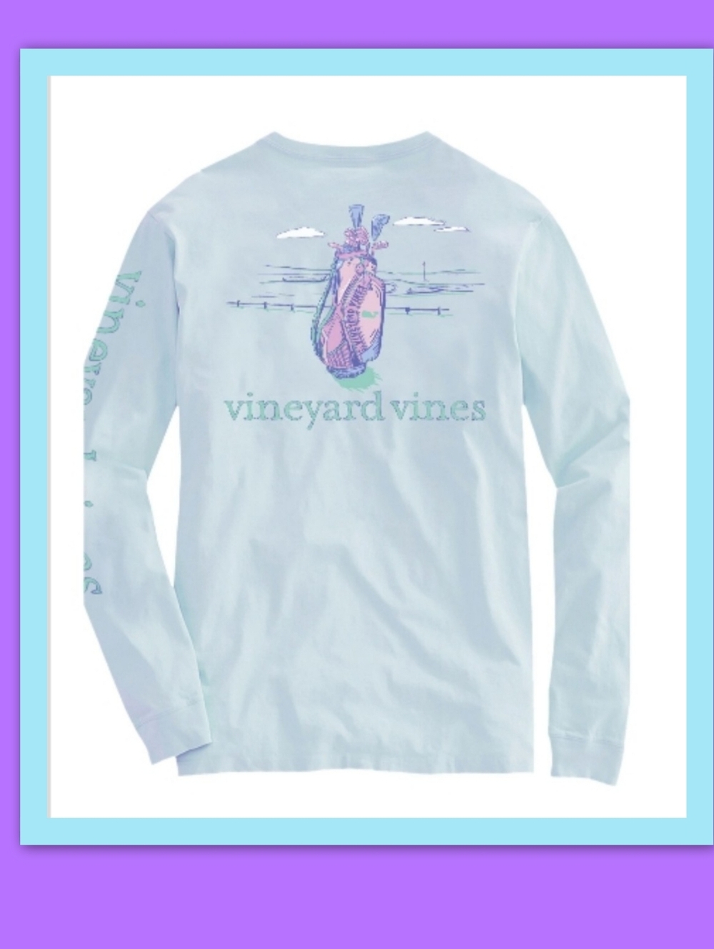 VINEYARD VINES GOLF BAG LS TEE